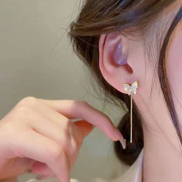 Golden Butterfly Shape Korean earring